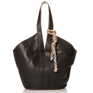 Vince Camuto Genuine Leather Afina Tote Black NWT